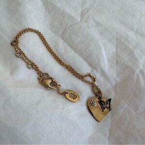 Juicy Couture Pendant Necklace with Butterfly Accent